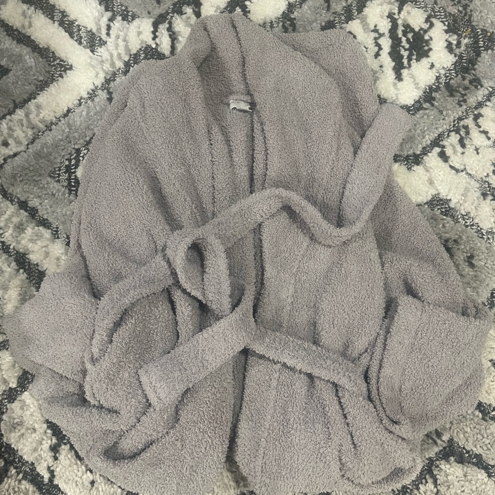 Barefoot Dreams Soft Gray Chic Robe - Picture 3 of 4